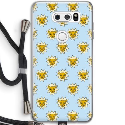 Leeuwenkoppen: LG V30 Transparant Hoesje met koord