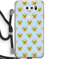 Leeuwenkoppen: LG V30 Transparant Hoesje met koord Leeuwenkoppen: LG V30 Transparant Hoesje met koord