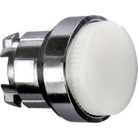 Schneider Electric ZB4BW11 ZB4BW11 Terugstelbaar (Ø) 22 mm Zonder markering Chroom, Wit 1 stuk(s)