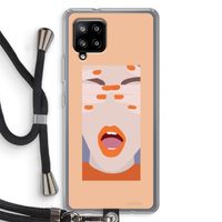 Surprise: Samsung Galaxy A42 5G Transparant Hoesje met koord