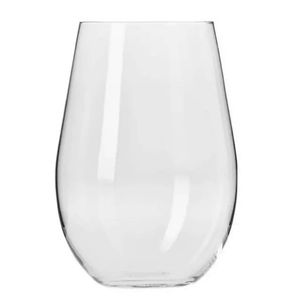 Krosno Rode Wijnglazen - 6 stuks - 580 ml - zonder voet