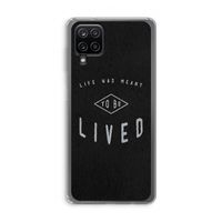 To be lived: Samsung Galaxy A12 Transparant Hoesje
