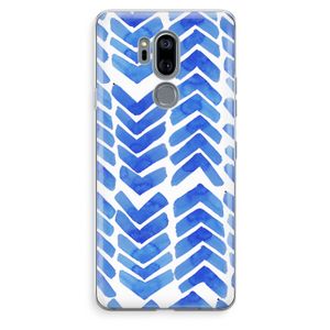Blauwe pijlen: LG G7 Thinq Transparant Hoesje