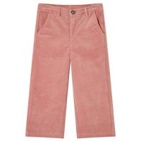 VidaXL Kinderbroek 92 ribfluweel oudroze