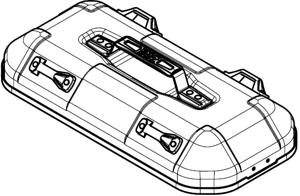 GIVI DLM36 Monokey Bovenschaal, Onderschaal & deksel voor koffers op de moto, Zwart Aluminium Links