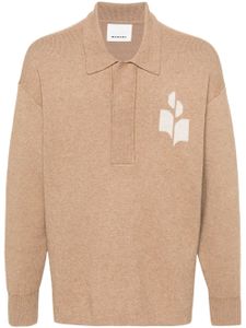 MARANT pull à motif monogrammé - Marron