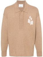 MARANT pull à motif monogrammé - Marron