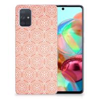Samsung Galaxy A71 | TPU bumper | Pattern Orange