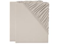 LIVARNO home 2 jersey hoeslakens 100 x 200 cm (Beige)