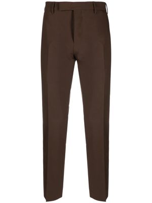 PT Torino pantalon de costume à coupe courte - Marron