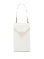 Prada mini sac en cuir Saffiano - Blanc