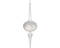 Ornament glas l10b10h34 cm helder - Decoris