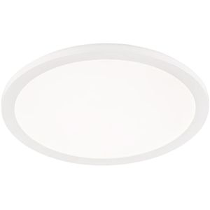 LED Plafondlamp - Badkamerlamp - Trion Camy - Opbouw Rond 22W - Spatwaterdicht IP44 - Dimbaar - Warm Wit 3000K - Mat Wit