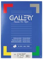 Gallery witte etiketten ft 66 x 38,1 mm (b x h), ronde hoeken, doos van 2.100 etiketten - thumbnail