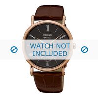 Horlogeband Seiko SRK038P1 / SRK040P1 / 6G28 00X0 Leder Bruin 21mm - thumbnail