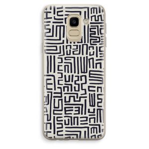 Moroccan Print: Samsung Galaxy J6 (2018) Transparant Hoesje