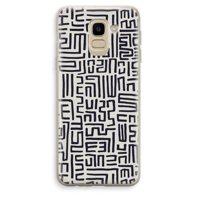 Moroccan Print: Samsung Galaxy J6 (2018) Transparant Hoesje