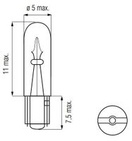 Bosma Lamp 12V-1.2W WEDGE-T5 - thumbnail