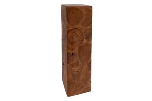 Decoratieve pillar TRIBAL 110cm teak hout naturel bruin - 44710