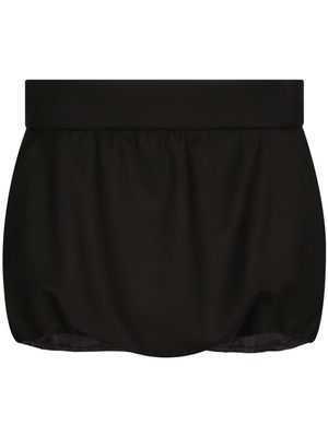 Dolce & Gabbana short à taille haute - Noir