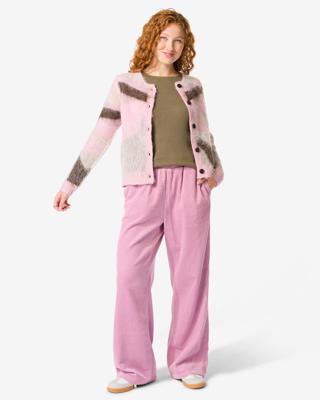 HEMA Damesbroek Lena corduroy lichtpaars (lichtpaars)