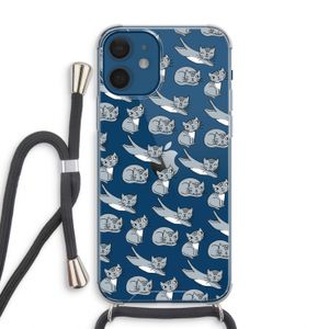 Poezen: iPhone 12 Transparant Hoesje met koord