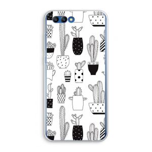 Cactusmotief: Honor 10 Transparant Hoesje