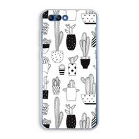 Cactusmotief: Honor 10 Transparant Hoesje