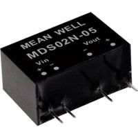 Mean Well MDS02M-05 DC/DC-convertermodule 400 mA 2 W Aantal uitgangen: 1 x Inhoud 1 stuk(s) - thumbnail