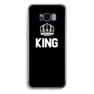 King zwart: Samsung Galaxy S8 Plus Transparant Hoesje