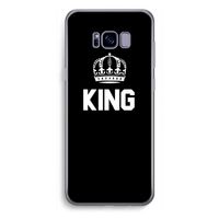 King zwart: Samsung Galaxy S8 Plus Transparant Hoesje