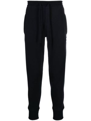 Dolce & Gabbana pantalon de jogging à plaque logo - Bleu