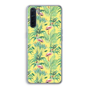 Flamingo party: Oppo A91 Transparant Hoesje