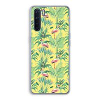 Flamingo party: Oppo A91 Transparant Hoesje