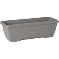 Jardiniere - GARDEN ID Teramo - Zwart 60 cm - Duurzaamheid - Geïntegreerde waterreserve - Gerecycled en 100% recyclebaar - Volume voor planten