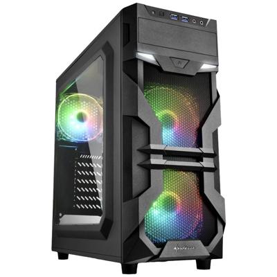 Sharkoon VG7-W RGB Midi-tower PC-behuizing Zwart