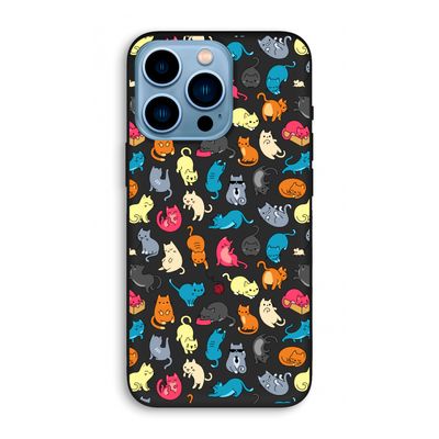 Kleurrijke katten: iPhone 13 Pro Biologisch afbreekbaar hoesje