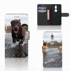 Nokia 7 Telefoonhoesje met Pasjes Honden Labrador