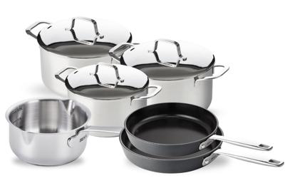 Beka Pannenset Maestro 6-Delig - zonder / keramische anti-aanbaklaag - geschikt voor alle warmtebronnen (Kookpannen, Steelpan & Koekenpannen)