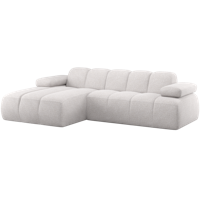 WOOOD Mojo chaise longue bank links bouclé ecru melange