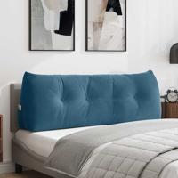 VidaXL Rugkussen blauw 140 x 24 x 50 cm fluweel