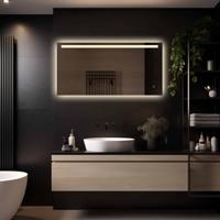 Loxa - Rechthoekige Badkamerspiegel Ambi Led 120x60cm - Dimbaar - 3 Led standen - Condensvrij vlak - Duurzame kwalieit - Eenvoudige installatie