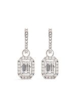 Swarovski boucles d'oreilles pendantes Una - Argent