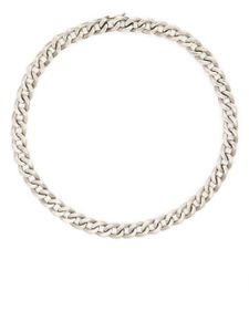 Maison Margiela collier à détail de chaîne - Argent