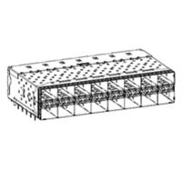 Molex 763527001 Female behuizing (board) Totaal aantal polen: 320 Inhoud: 1 stuk(s) Tray