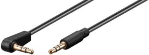 goobay AUX Audio Connector Cable, 3.5 mm Stereo kabel 3 meter, 90°