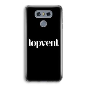 Topvent Zwart: LG G6 Transparant Hoesje