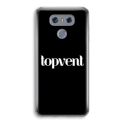 Topvent Zwart: LG G6 Transparant Hoesje