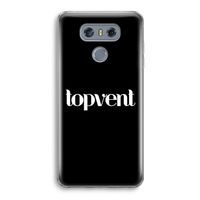 Topvent Zwart: LG G6 Transparant Hoesje