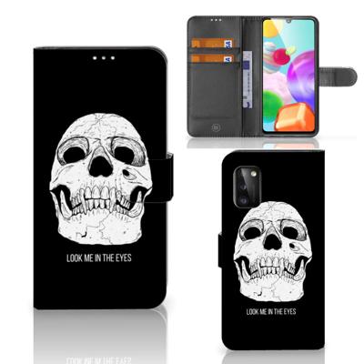 Telefoonhoesje met Naam Samsung Galaxy A41 Skull Eyes Telefoonhoesje met Naam Samsung Galaxy A41 Skull Eyes